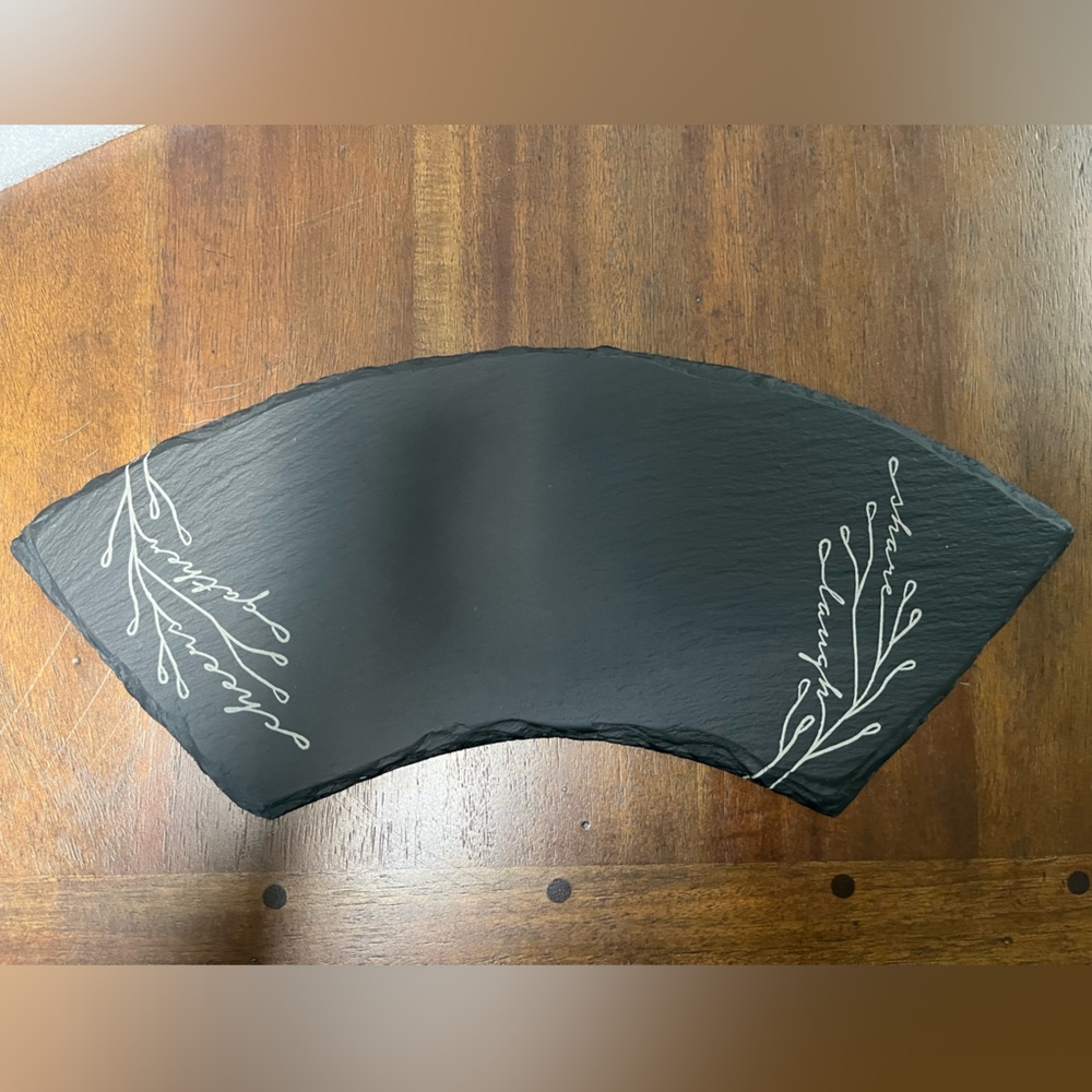Pampered Chef Black Slate Serving Board